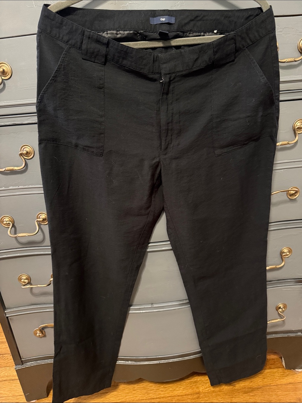 GAP Men's Black Straight-Leg Chinos